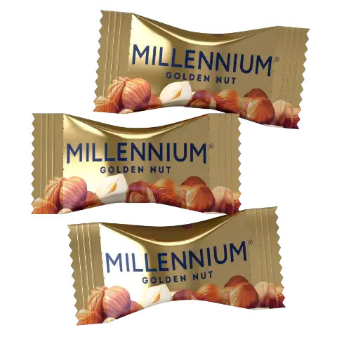 Golden Nut з начинкою та цілими горіхами Millenium