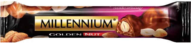 Батончик Millennium Golden Nut чорний з цілим горіхом