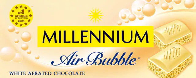 Шоколад Millennium білий пористий 85г