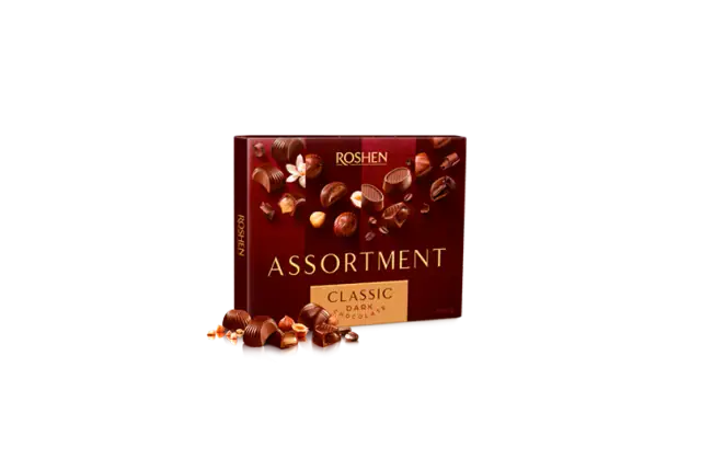 Цукерки Assortment чорний шоколад 154г ROSHEN