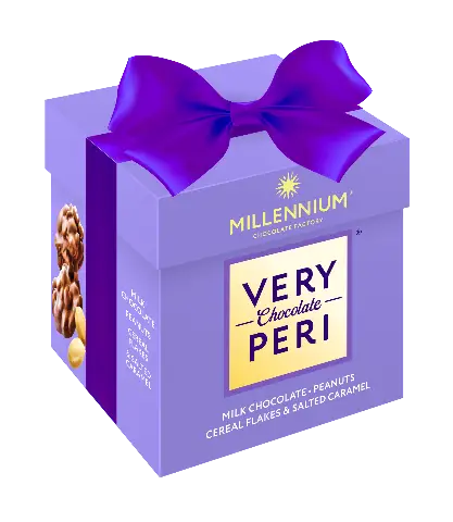 Цукерки Millennium Very Peri мол з арах,родз,зл пласт,сол кар 140г