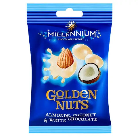 Golden Nut з мигдалем у білому шоколаді та кокосом